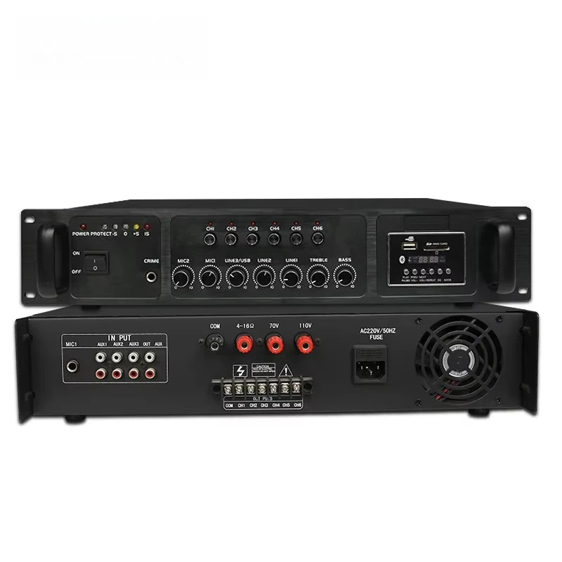 Audio Music Hall - Amplificador de Potência Profissional de 800W