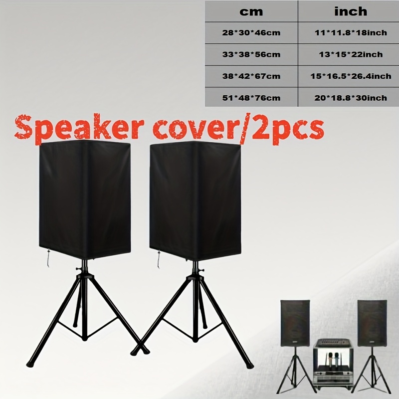 Audio Music Only - Capa para alto-falante, 2 peças, adequada