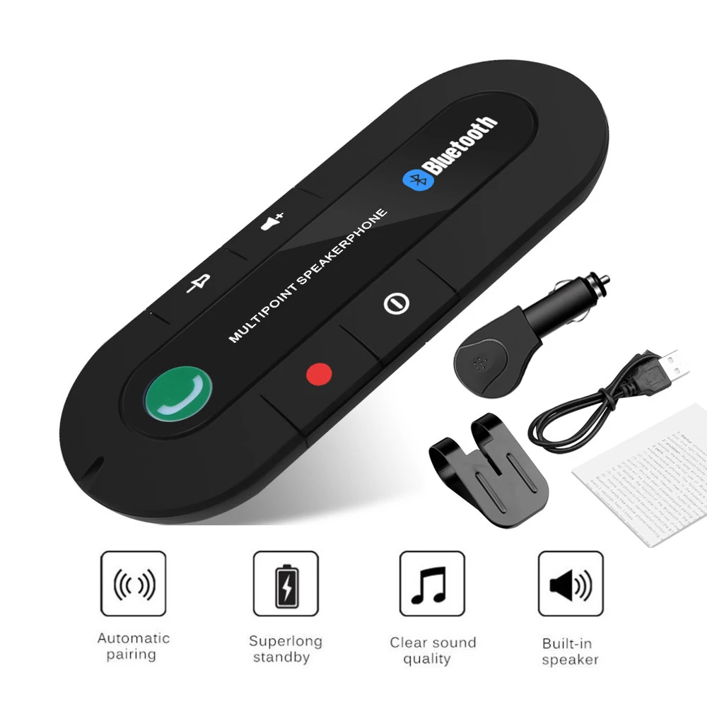 Com.Music.Player.Audio Player.Mp3 Player - Kit carro sem fio compatível com