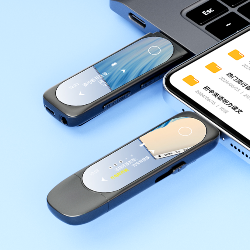 Audio Music Mp3 Download Free - Reprodutor MP3 com Bluetooth, Tipo-C, Clip