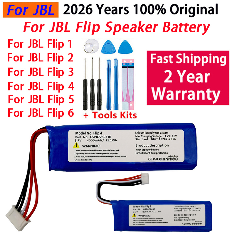 Jbl Speaker Flip 6 - Bateria Original 100% para Caixa de