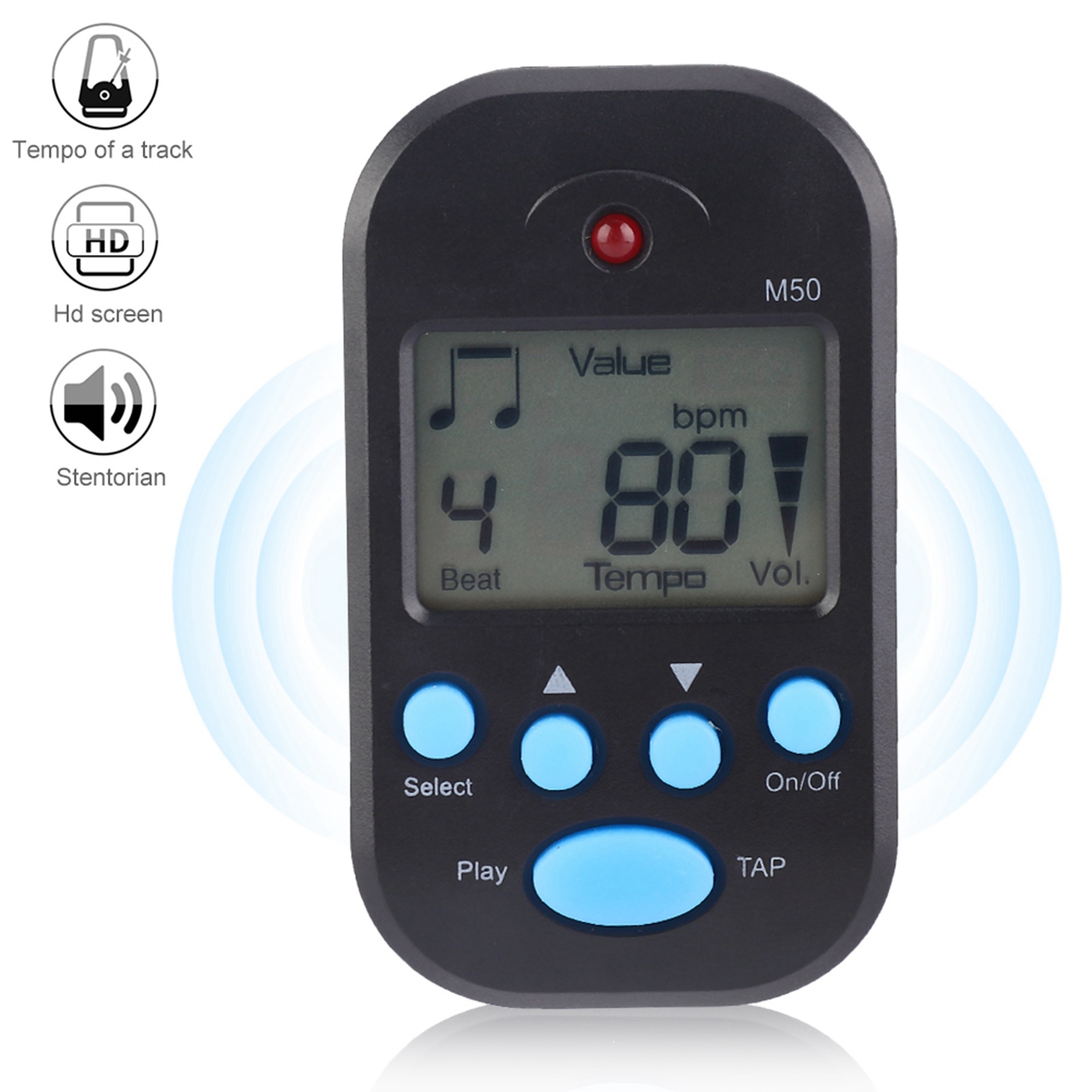 Mini metrônomo profissional cl - Metronome Digital avaliação e preço