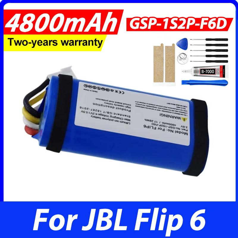 Bateria de 4800mAh para JBL Fl - Jbl Speaker Flip 6 avaliação e preço