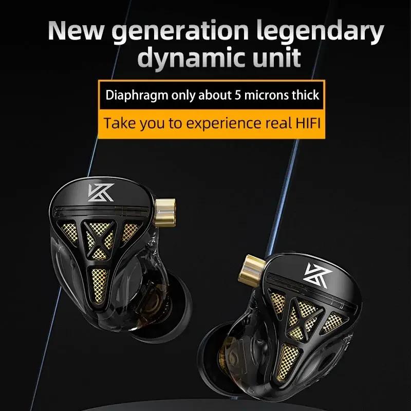 Fones de Ouvido KZ DQS 1DD HiF - Audio Music Game avaliação e preço