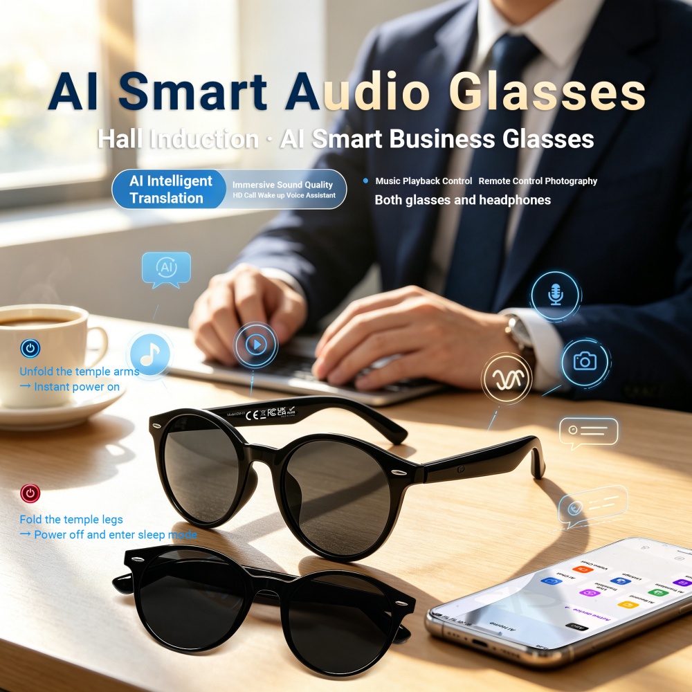 Óculos de Áudio Inteligentes G - Audio Music Hall avaliação e preço